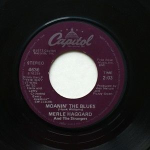 Merle Haggard - The Way It Was In '51 / Moanin' The Blues 45 rpm Vinyl 7" Single